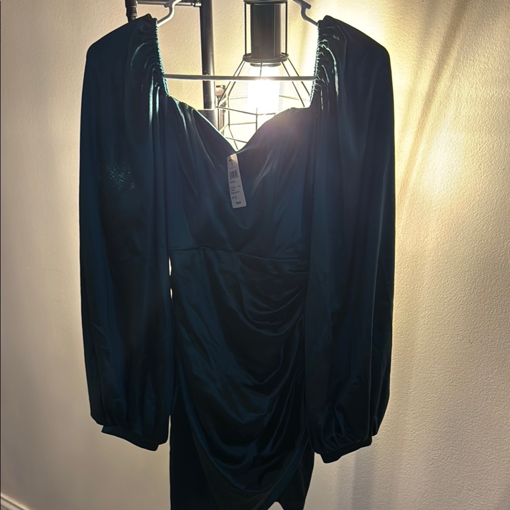 Off the shoulder Green Dress